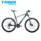 TRINX千里达自行车山地车禧玛诺27速油刹线控气压前叉近碳纤维重量单车 哑黑黑橙17寸