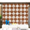 时尚潮流仿瓷砖大理石客厅背景墙壁纸3D防水可擦洗PVC环保墙纸 咖啡色168152