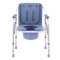 坐便椅坐便凳子孕妇老人病人坐便器可折叠厕所大便椅移动马桶加厚乳白色804-4 默认尺寸 透明塑料坐垫加高