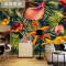 3D个性东南亚风格热带雨林植物花卉背景墙纸手绘客厅餐厅大型壁画_9 壁画专用胶