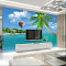 定制3D立体卧室客厅沙电视背景墙纸壁画地中海海滩风景无缝墙布_2_1 时尚艺术宣绒布（拼接）
