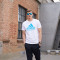 adidas阿迪达斯跆拳道休闲男装圆领运动短袖 速干跑步T恤ADICTT-WBU-1 S 白/蓝