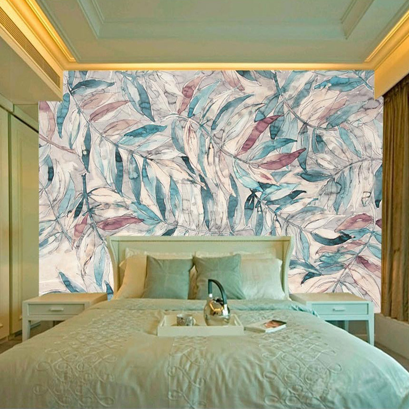 欧式油画3d田园抽象立体艺术墙纸电视背景墙客厅卧室大型壁画壁纸 5D凹凸真丝布