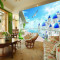 无缝欧式3d地中海定制壁画海景爱琴海客厅沙电视背景墙壁布墙纸 无缝宣绒布（整张）