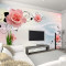 无缝定制壁画墙纸卧室沙客厅3d立体玫瑰花朵电视背景墙壁纸墙布 无缝油画布（整张/平方）