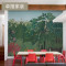 东南亚艺术墙纸电视背景墙手绘壁纸壁画欧式墙布无纺布壁布 颜色A
