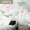 3d立体客厅卧室墙纸彩色油画电视背景墙壁纸复古手绘北欧麋鹿壁画 无缝材质（一整张）