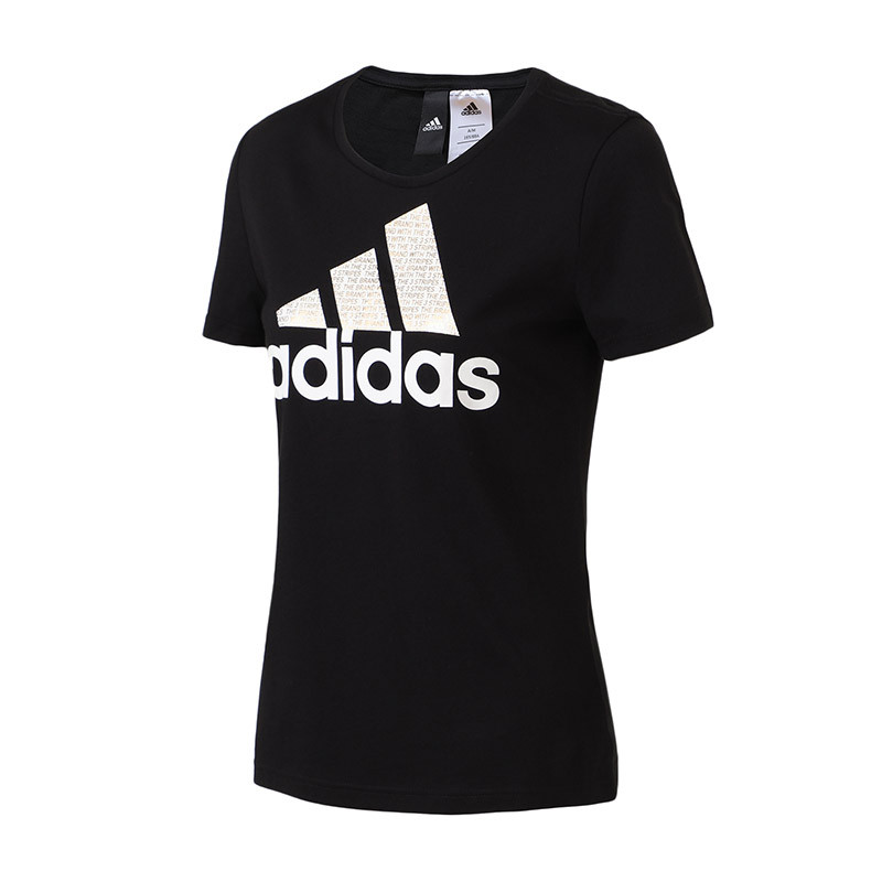 adidas阿迪达斯女装短袖T恤2017年新款运动服BS3220 CV4561黑 XS