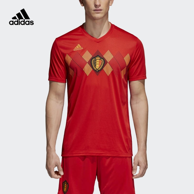阿迪达斯足球男子比利时国家队球迷版主场短袖比赛服BQ4520 L 如图