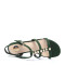 Tata/他她2018夏专柜同款绿色羊皮珍珠罗马鞋粗跟女凉鞋FZ301BL8 绿色 39码
