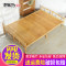 悦含新款楠竹折叠床单人床1米双人床1.5米家用午休床临时床简易床 100宽棕色窄片床板