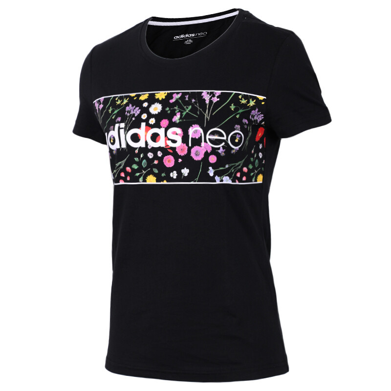 adidas阿迪达斯 NEO 2018年夏季女子运动休闲短袖T恤 CV9240 M CV9240