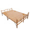 竹床折叠床多功能家用单人1.2成人1.5双人床儿童简易经济型竹子床 宽80*197长精品宽片（送枕头）