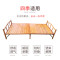 竹床折叠床多功能家用单人1.2成人1.5双人床儿童简易经济型竹子床 宽80*197长精品宽片（送枕头）