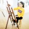 实木画架木制画板素描写 生套装支架式成人儿童美术油画架木质 1.55米胡桃色+2K画板（送礼包9件）