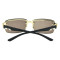 隆峰(Longfeng)水晶石头镜 男士半框墨镜 水晶石眼镜 太阳眼镜开车镜LF1884 金框茶片 金框茶片