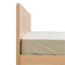 掌上明珠家居 卧室原木色日式橡木纹床北欧风双人板式床头柜床垫 1.5米床+2床头柜