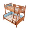 慕思床 儿童床 高低床子母床上下铺床双层床软包橡胶实木BKC2-001