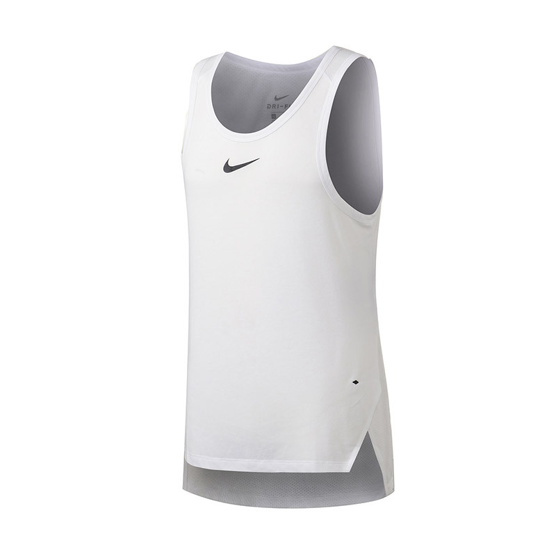 NIKE耐克男装运动背心新款透气舒适篮球无袖T恤891712 891712-100白+黑 XXL