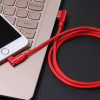 APPACS 苹果数据线快充iPhoneX/8/7/6 S/plus充电线加长红色2米尼龙编织弯头苹果电源连接线