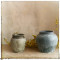 手工粗陶陶罐陶坛子花器花瓶做旧仿古软装家居摆件干花软装饰品*y_1_9 2号红灰色