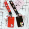 韩国情侣公交卡套钥匙扣学生可爱小猫饭卡卡套地铁校园禁卡包_1_3 公仔+红卡幸运猫