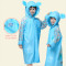 儿童雨衣男童儿童雨衣女童宝宝学生雨衣儿童带书包位加厚雨披_15_0 粉色熊猫雨衣