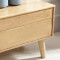 北欧日式实木电视柜茶几组合橡木地柜日式小户型现代简约客厅家榉木色1.8组装