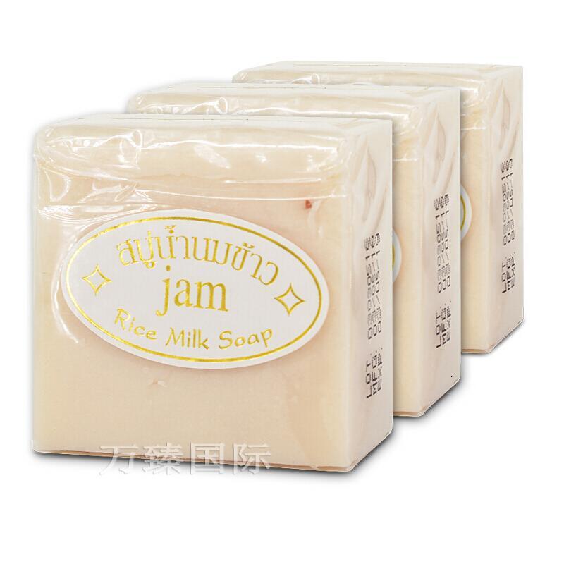 JAM泰国香米手工皂纯正天然香米洁面皂洗手洗脸清洁沐浴香皂60g/块三块装_3