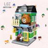 LOZ/俐智 迷你街景小颗粒拼插积木儿童6-8-10岁益智玩具男孩女孩子 街景系列小熊商店