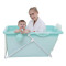 新款婴儿家用塑料游泳桶宝宝泡澡桶大号儿童折叠浴桶洗澡桶