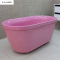 儿童浴缸小户型浴缸家用迷你坐式1-1.5米小浴缸江浙沪 粉红色 ≈1.1m