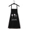 乐逸仕(LEYISHI)厨房防水防油时尚围裙男女成人罩衣厨师工作服_1 围裙黑色