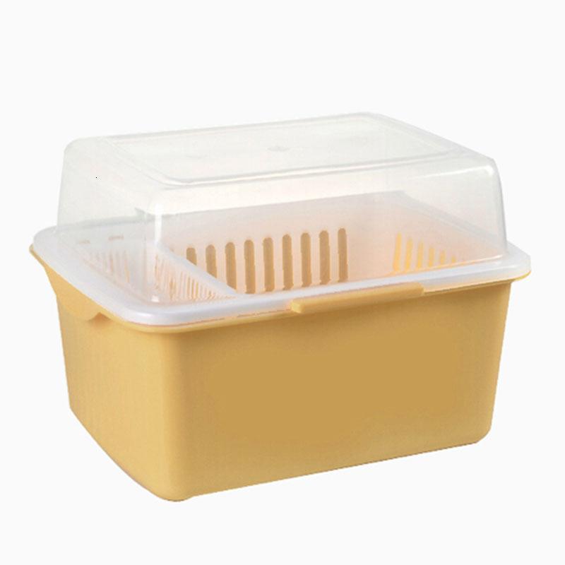 家英带盖欧式沥水碗架/餐具收纳盒_1_0_0 浅米色