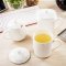 白色马克杯咖啡杯办公室水杯子陶瓷带盖勺大容量茶杯盖杯通用简约茶杯早餐杯水杯日用_1_0 04中方盖杯