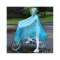 自行车雨衣女成人单人电动车男单车骑车学生骑行雨披创意简约家居家晴雨用具_1 可拆卸双帽檐-果绿色