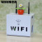 wifi收纳盒机顶盒路由器收纳盒安全透气电线插排插座多款多色多功能家用生活日用家庭整理用具_2 2层路由器套装-小号WIFI