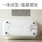 亚克力保温双层迷你家用小户型嵌入独立式坐浴缸盆池1.2米彩色(颜色备注) 默认尺寸 1米白色