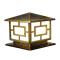 太阳能中字柱头灯中式方形大灯柱子灯户外庭院围墙灯柱灯_3 50cm加厚古铜色(市电款)