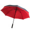 自动超大号长柄雨伞男女双人三人高尔夫伞双层商务定制直柄加大码_16 133cm双层黑红