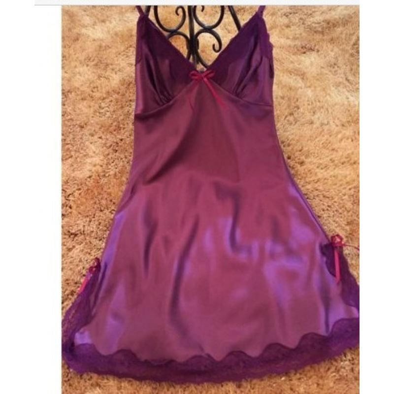 厂家直销欧美透明高档情趣内衣性感外贸情趣睡裙性感睡衣套装_9_8 L 紫色