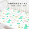 针织纯棉床笠A类宝宝儿童床单卡通床垫罩单件透气幼儿园定做_4_6 100x60x5cm 绿色麋鹿