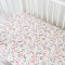 针织纯棉床笠A类宝宝儿童床单卡通床垫罩单件透气幼儿园定做_4_6 其它尺寸可定做联系客服 粉色花