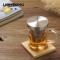 KAMJOVE/金灶 明尊 办公室个人杯玻璃杯花茶杯304不锈钢过滤耐热带盖泡茶杯 SG-02（380ML）