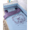 龙之涵 婴儿床上用品 婴儿床围套件十件套 纯棉新生儿宝宝被子双被芯 华尔兹60*105cm