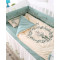 龙之涵 婴儿床上用品 婴儿床围套件十件套 纯棉新生儿宝宝被子双被芯 亲子乐园65*110cm