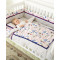 龙之涵 婴儿床上用品 婴儿床围套件十件套 纯棉新生儿宝宝被子双被芯 航海家65*120cm
