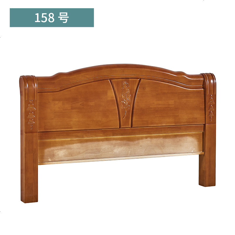 床头板实木现代简约欧式烤漆橡木床头靠背板1.5/1.8/2.0米白茬_374_375 其他_158