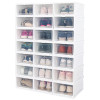 本爱丽思透明鞋盒抽屉式塑料收藏鞋子收纳盒组合装防尘防潮(a86)_28x23.6x17cm 大号NSB-M340-2个装