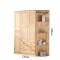 衣柜实木2卧室松木衣橱组装木质两整体大衣柜三储物柜 三门衣柜+角柜